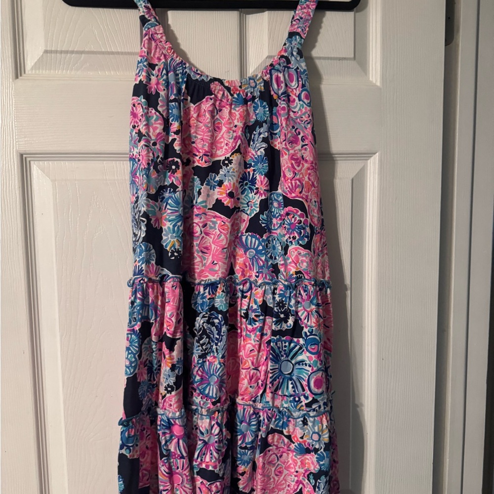 Lilly Pulitzer Pink and Blue Floral Dress